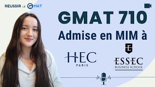 Celia  Ingénieure Chimie  710 GMAT  Admise en MIM à HECESSEC [upl. by Adeys]