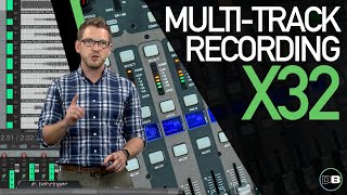 Multitrack Recording Setup  Behringer X32 [upl. by Thorfinn279]