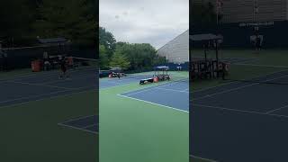 Naomi Osaka warming up for her match [upl. by Peednus482]