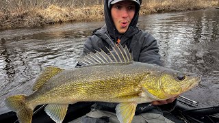 How to Catch BIG PostSpawn River Walleyes [upl. by Oramlub949]