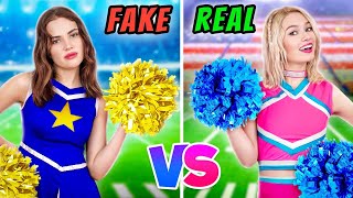 Real vs Fake Cheerleaders at School Boy Got Into the Cheerleading Team [upl. by Michaud]