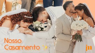 CASAMENTO CRISTÃO Teaser oficial João e Júlia  Decoração votos dança dos noivos [upl. by Iram]