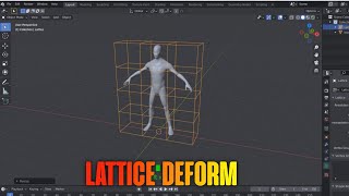 Lattice in Blender  Animate your Mesh using lattice  Basic [upl. by Yrro]