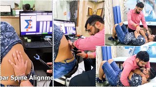 scoliosis treatment by chiropractic technique I Scoliosis Patient I drdinesbhardwajosteopath [upl. by Ydne]