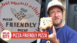 Barstool Pizza Review  Pizza Friendly Pizza Chicago IL presented by NASCAR [upl. by Yrret]