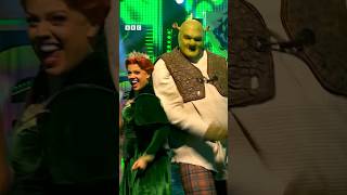 Shrek The Musical Im a Believer on Blue Peter CBBC shorts [upl. by Oderf419]