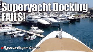 Filming Superyacht Docking FAILS [upl. by Ttehr450]