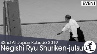 Negishi Ryu Shurikenjutsu  Hayasaka Yoshifumi  42nd All Japan Kobudo Demonstration [upl. by Notffilc887]