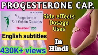 Progesterone sustained release tablets 200 mg  Susten 200 tablet during pregnancy [upl. by Tamas]