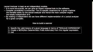 How a Lexical Analyzer works [upl. by Neggem337]