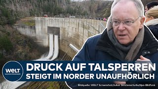 HOCHWASSER IN DEUTSCHLAND Talsperren sind voll  Sorge vor Scheitelwelle in der Nacht [upl. by Attah]