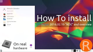 How To install Antergos 20160219 quotKDEquot and overview  Your Linux Always Fresh Never Frozen [upl. by Kcirb]