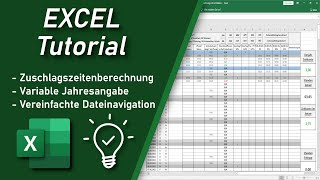 ZeiterfassungStundenzettelArbeitsnachweis in Excel UPDATE mit neuen Funktionen  FREE DOWNLOAD [upl. by Lind]