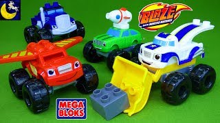 Blaze and the Monster Machines Mega Bloks Toys Pickle Darington Crusher Monster Truck Mix and Match [upl. by Ellekcir]