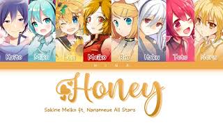 Sakine Meiko ft VOCALOID  HONEY Lyrics KanRomEng [upl. by Merralee]