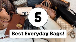 5 BEST EVERYDAY BAGS 🖐 [upl. by Siryt]