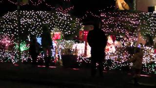 Menashe Family Christmas Lights in West Seattle 2010 [upl. by Nyllek871]