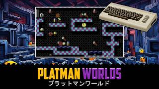 PLATMAN WORLDS  a hidden gem of a PacMan inspired game on the Commodore 64 with commentary [upl. by Nadoj111]