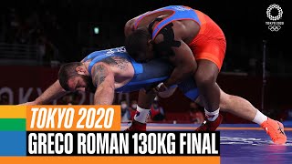 Wrestling Mens Greco Roman 130kg 🤼‍♂️  Tokyo Replays [upl. by Nosirb]