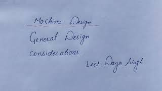 MD  Ch1  General Design Considerations  हिन्दी [upl. by Harihat]