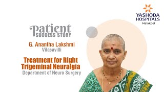 Treatment for Right Trigeminal Neuralgia  Yashoda Hospitals Hyderabad [upl. by Daniele]