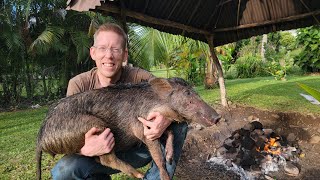 10 Day Hawaii Adventure  Cooking Feral Pigs amp Polynesian Survival Skills [upl. by Xymenes]