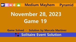 Medium Mayhem Game 19  November 28 2023 Event  Pyramid [upl. by Anivad]