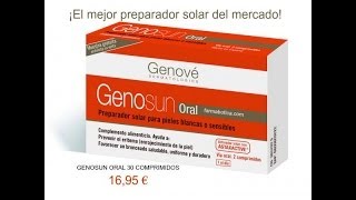 Genosun oral este veranito 2014 prepara tu piel para el sol [upl. by Secnirp768]