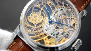 Tourby Art Deco Skeleton High Finish Gold Hand Engraved  genuine ETA Unitas 6498 1 [upl. by Yevrah]