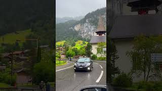 I love rainy days… rain switzerland swiss nature swissvillage lauterbrunnen switzerlandalps [upl. by Aiehtela]