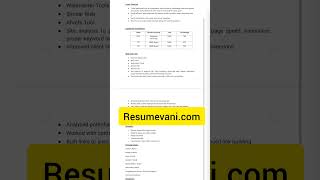 Digital Marketing Resume For Fresher resume [upl. by Evelin]