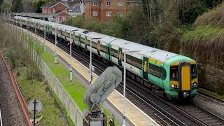 Southern Trains at Earlswood Station Redhill Surrey [upl. by Eletnahs]