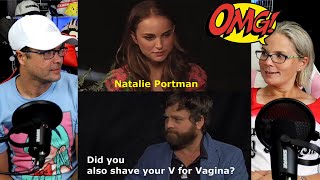 Teacher Reaction to Between Two Ferns Natalie Portman Did you also shave your V for V [upl. by Kcirtapnaes]