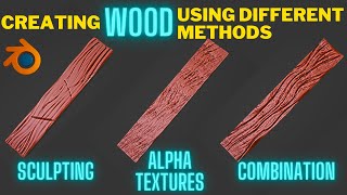 Different methods for creating wood texture [upl. by Auqenaj]