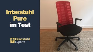 Interstuhl PURE PUREis3 im Test  Bürostuhl Experte [upl. by Yelsiap]