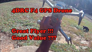 4DRC F4 GPS Drone 125  Review and Flight Test [upl. by Imuy]