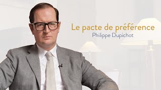 Le pacte de préférence dans la réforme du droit des contrats Ph DUPICHOT [upl. by Rolanda]