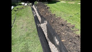 How to Install a French Drain Correctly  Step by Step [upl. by Ardnalac]