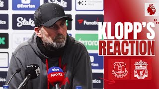 Klopp’s Reaction  Merseyside Derby Defeat  Everton 20 Liverpool [upl. by Yenrab]