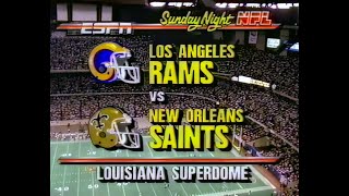 1989  Rams at Saints Week 12  Enhanced ESPN Broadcast  1080p [upl. by Akcirederf723]