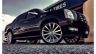 2007 Cadillac Escalade EXT Sitting On 26quot Velocity VW12 Chrome Wheels Wrapped in 2953026 Lexanis [upl. by Whiney]