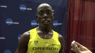 Edward Cheserek bounced back from mile to win 2017 NCAA 3K title 17th title [upl. by Nefen]