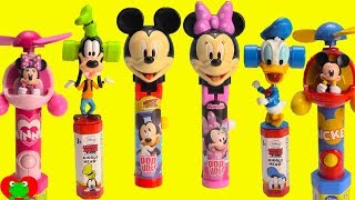 Genie Opens Mickey Mouse Club House Friends Candy Slime and Vending Machine Surprises [upl. by Bailar]