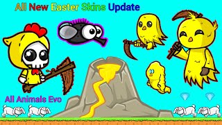 New Easter Update New Easter Reapers Skins in Game And All Animals Evolution EvoWorldio [upl. by Trab]