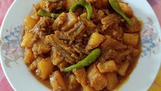 আলু দিয়ে লইট্টা শুটকি ভুনা রেসিপি  Loitta Shutki Vuna Recipe  লইট্টা শুটকি ভুনা [upl. by Ardnait]