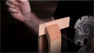 Hand Stitching Made Easy  Saddle Stitching for Leathercraft [upl. by Arakahs]