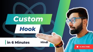 Custom Hook in 6 Minutes Hindi  React Hooks   Az Bytes [upl. by Ryter]