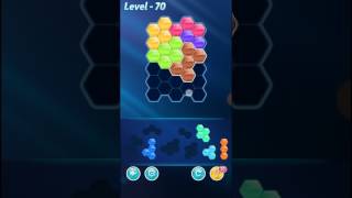 Block Hexa Puzzle Expert Level 70 Walkthrough [upl. by Zzaj]