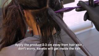 Brazilian Keratin Treatment Step by Step by Angelopoulos Hair Company  Greece [upl. by Llehsad471]