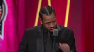 Allen Iverson Thanks Kobe Bryant and Shaquille ONeal During His Hall of Fame Speech [upl. by Divadleahcim29]